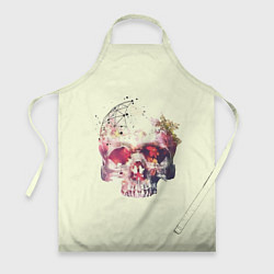 Фартук кулинарный Skull, цвет: 3D-принт