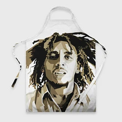 Фартук кулинарный Bob Marley: Mono, цвет: 3D-принт