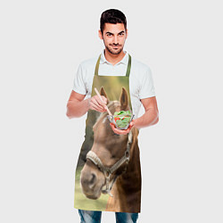 Фартук кулинарный Взгляд лошади, цвет: 3D-принт — фото 2