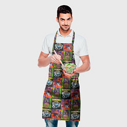 Фартук кулинарный Ramones, цвет: 3D-принт — фото 2