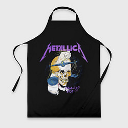 Фартук кулинарный Metallica - damaged justice, цвет: 3D-принт