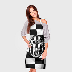 Фартук кулинарный FC Juventus: W&B Grid, цвет: 3D-принт — фото 2