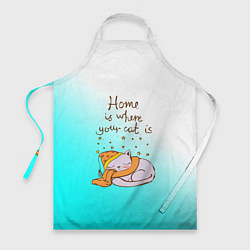 Фартук Home is where your cat is