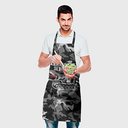 Фартук кулинарный Спасибо деду за Победу Т-34, цвет: 3D-принт — фото 2