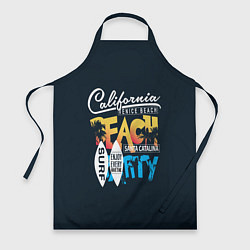 Фартук кулинарный California Beach, цвет: 3D-принт