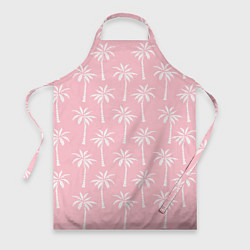 Фартук кулинарный Розовые тропики, цвет: 3D-принт