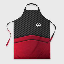 Фартук кулинарный Volkswagen: Red Carbon, цвет: 3D-принт
