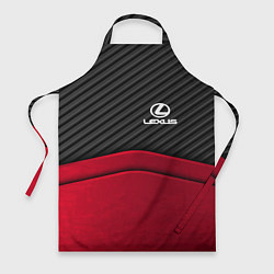 Фартук кулинарный Lexus: Red Carbon, цвет: 3D-принт