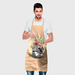 Фартук кулинарный Raccoon Love Coffee, цвет: 3D-принт — фото 2