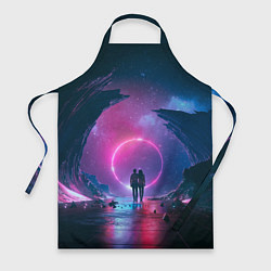 Фартук кулинарный Любовь в космосе, цвет: 3D-принт