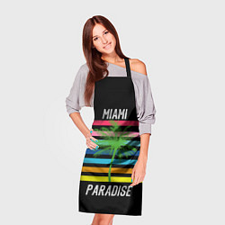Фартук кулинарный Miami Paradise, цвет: 3D-принт — фото 2