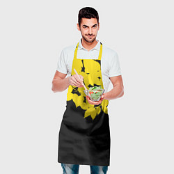 Фартук кулинарный Желтые Листья - Минимализм, цвет: 3D-принт — фото 2