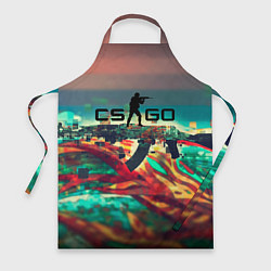 Фартук кулинарный CS GO logo abstract, цвет: 3D-принт