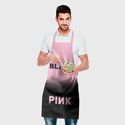 Фартук кулинарный Blackpink - розово-черный, цвет: 3D-принт — фото 2