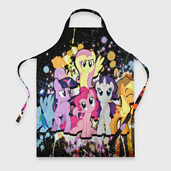 Фартук кулинарный My little pony band, цвет: 3D-принт