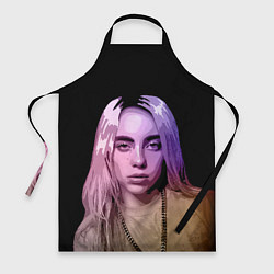 Фартук кулинарный BILLIE EILISH: Violet Mood, цвет: 3D-принт