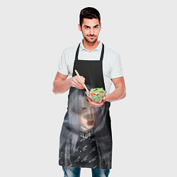 Фартук кулинарный BILLIE EILISH с Пауком, цвет: 3D-принт — фото 2