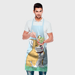 Фартук кулинарный Корги, цвет: 3D-принт — фото 2