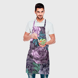 Фартук кулинарный Цветы, цвет: 3D-принт — фото 2