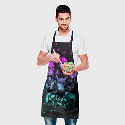 Фартук кулинарный Приключения ДжоДжо, цвет: 3D-принт — фото 2