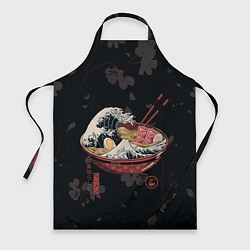 Фартук кулинарный Сакура и рамен, цвет: 3D-принт