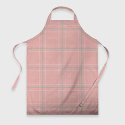 Фартук кулинарный Шотландка Розовая, цвет: 3D-принт