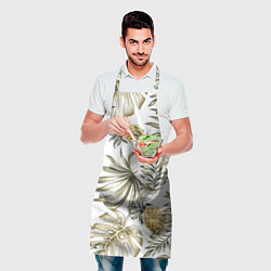 Фартук кулинарный Тропики хаки, цвет: 3D-принт — фото 2