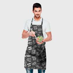 Фартук кулинарный Video game, цвет: 3D-принт — фото 2