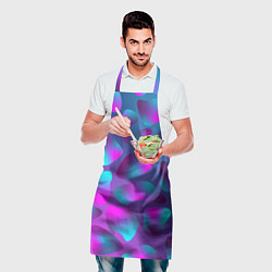 Фартук кулинарный Неоновые капли, цвет: 3D-принт — фото 2
