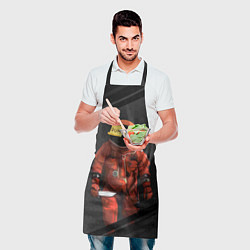 Фартук кулинарный AMONG US - Реалистичный, цвет: 3D-принт — фото 2
