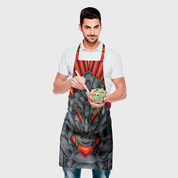 Фартук кулинарный Механический дракон, цвет: 3D-принт — фото 2
