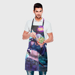 Фартук кулинарный Cyberpunk 2077 Цири, цвет: 3D-принт — фото 2