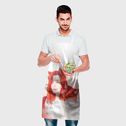 Фартук кулинарный Девушка-лиса, цвет: 3D-принт — фото 2