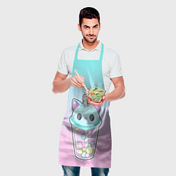 Фартук кулинарный Пузырьковый коточай, цвет: 3D-принт — фото 2