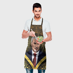 Фартук кулинарный Валерий Меладзе золото мандала, цвет: 3D-принт — фото 2