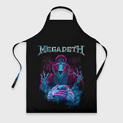 Фартук кулинарный MEGADETH, цвет: 3D-принт