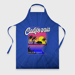 Фартук кулинарный California golden coast, цвет: 3D-принт