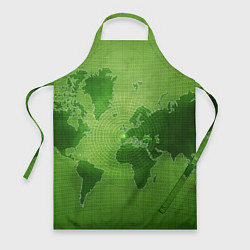Фартук кулинарный Карта мира, цвет: 3D-принт