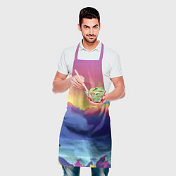 Фартук кулинарный Красочные Горы, цвет: 3D-принт — фото 2