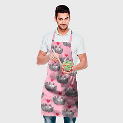 Фартук кулинарный Пиксельные котики, цвет: 3D-принт — фото 2