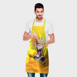 Фартук кулинарный Тигр из капель, цвет: 3D-принт — фото 2