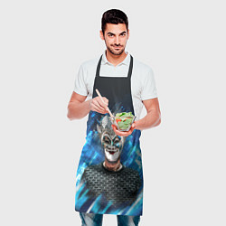 Фартук кулинарный Boris Brejcha Blue, цвет: 3D-принт — фото 2