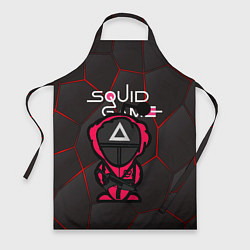 Фартук кулинарный Squid game BLACK, цвет: 3D-принт