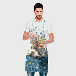 Фартук кулинарный Весёлый Оленёнок, цвет: 3D-принт — фото 2