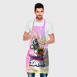 Фартук кулинарный Skid and Pump Friday Night Funkin, цвет: 3D-принт — фото 2