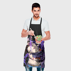 Фартук кулинарный Сегун Райден балл модная с мечом genshin impact, цвет: 3D-принт — фото 2