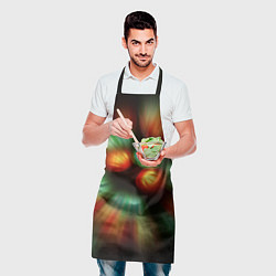 Фартук кулинарный Вспышка света в виде ярких линий, цвет: 3D-принт — фото 2