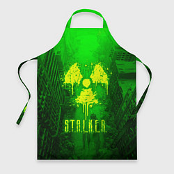 Фартук кулинарный STALKER LOGO RADIATOIN NEON TOXIC, цвет: 3D-принт