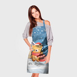 Фартук кулинарный Тигренок новый год, цвет: 3D-принт — фото 2