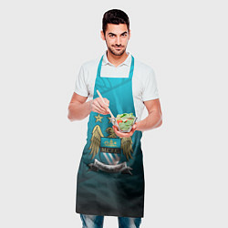Фартук кулинарный Manchester City Teal Themme, цвет: 3D-принт — фото 2